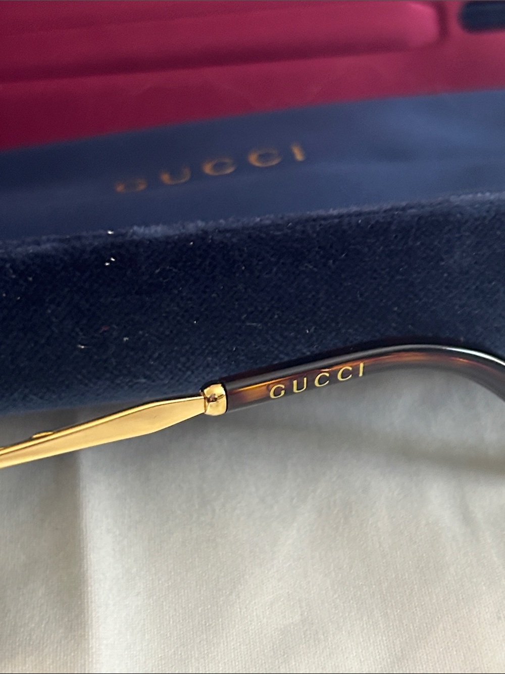 GUCCI Round GG0595S Gold Gradient Brown Sunglasses $595 Retail - Picture 13 of 16
